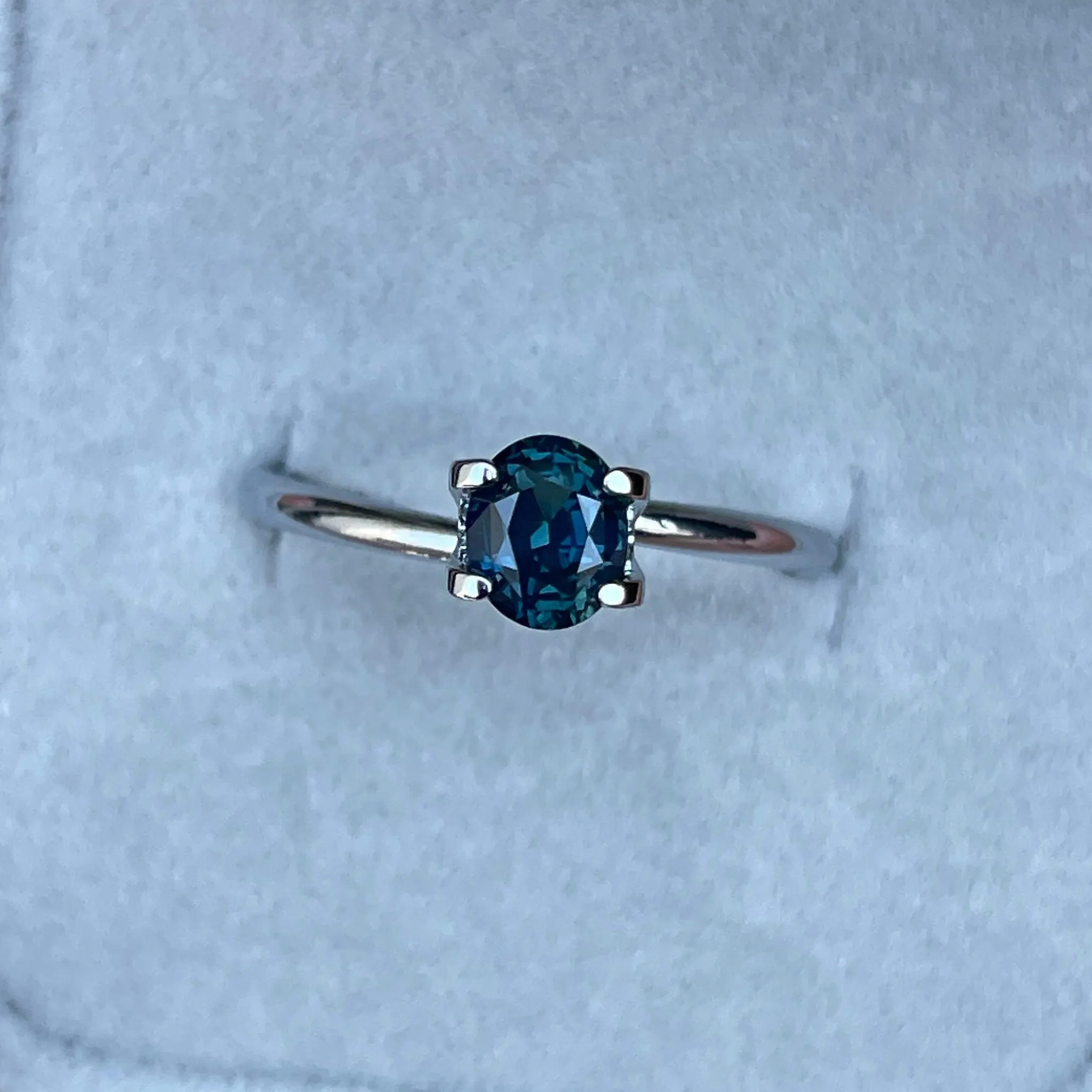 1.03 ct Natural Teal Sapphire, Loose Gemstone, Mermaid Sapphire, Oval Sapphire for Engagement Rings custom Rings, Teal Sapphire Necklace