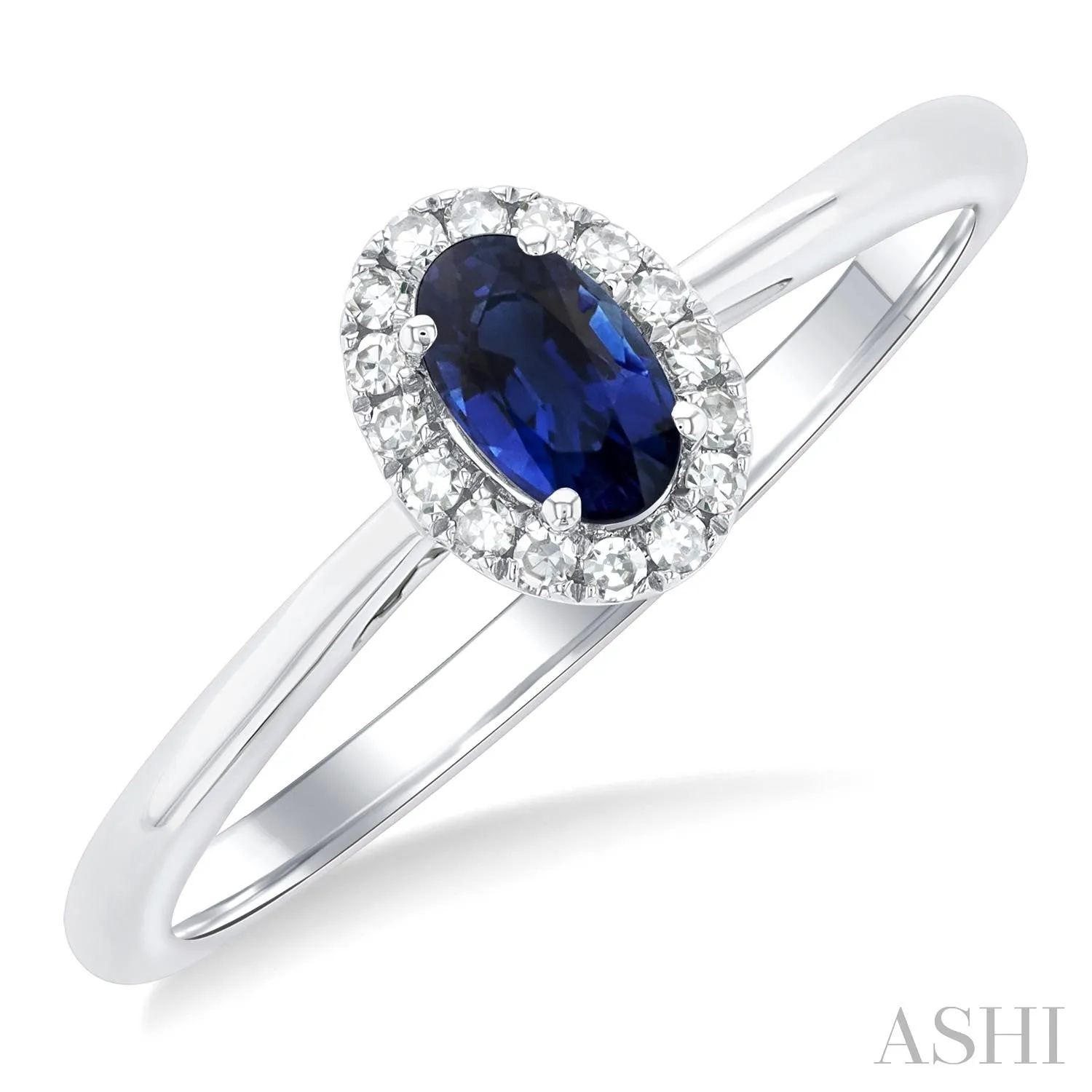 10KW Diamond and Sapphire Ring w/ 0.07 ctw