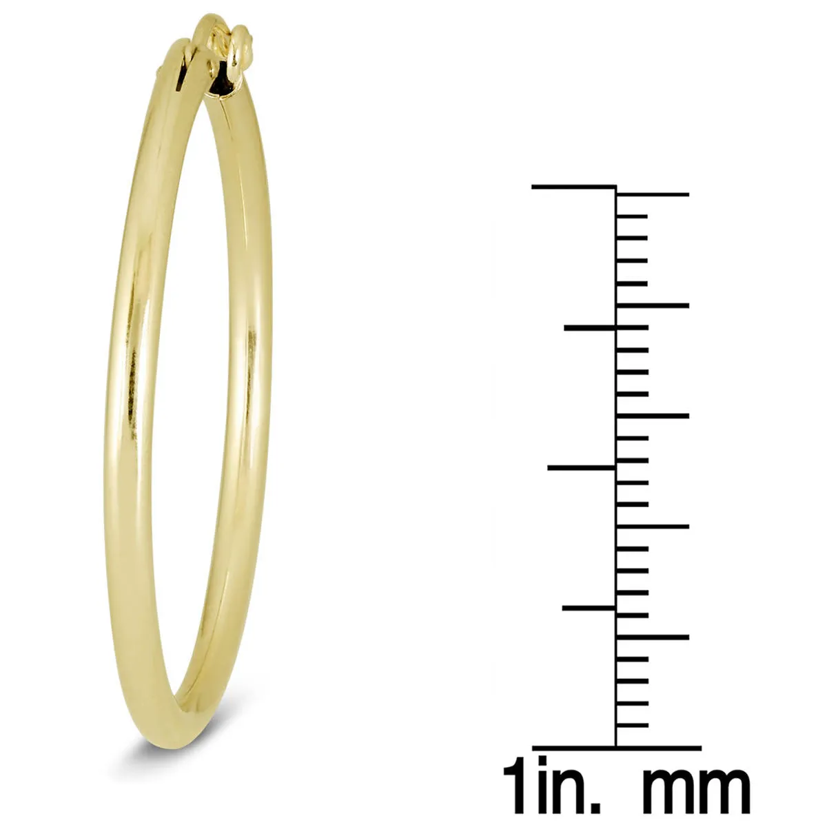 14K Yellow Gold Filled Hoop Earrings (34mm)