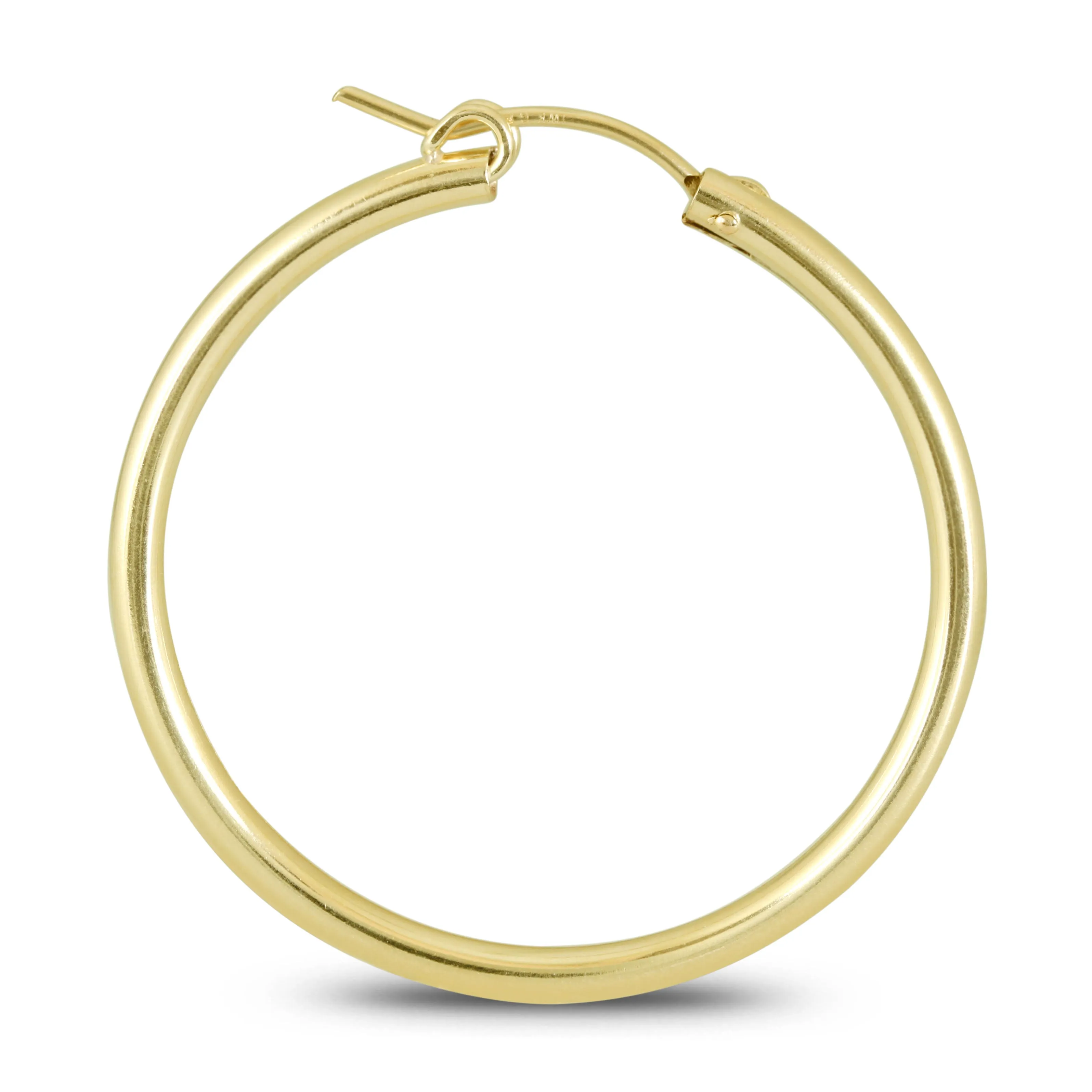 14K Yellow Gold Filled Hoop Earrings (34mm)