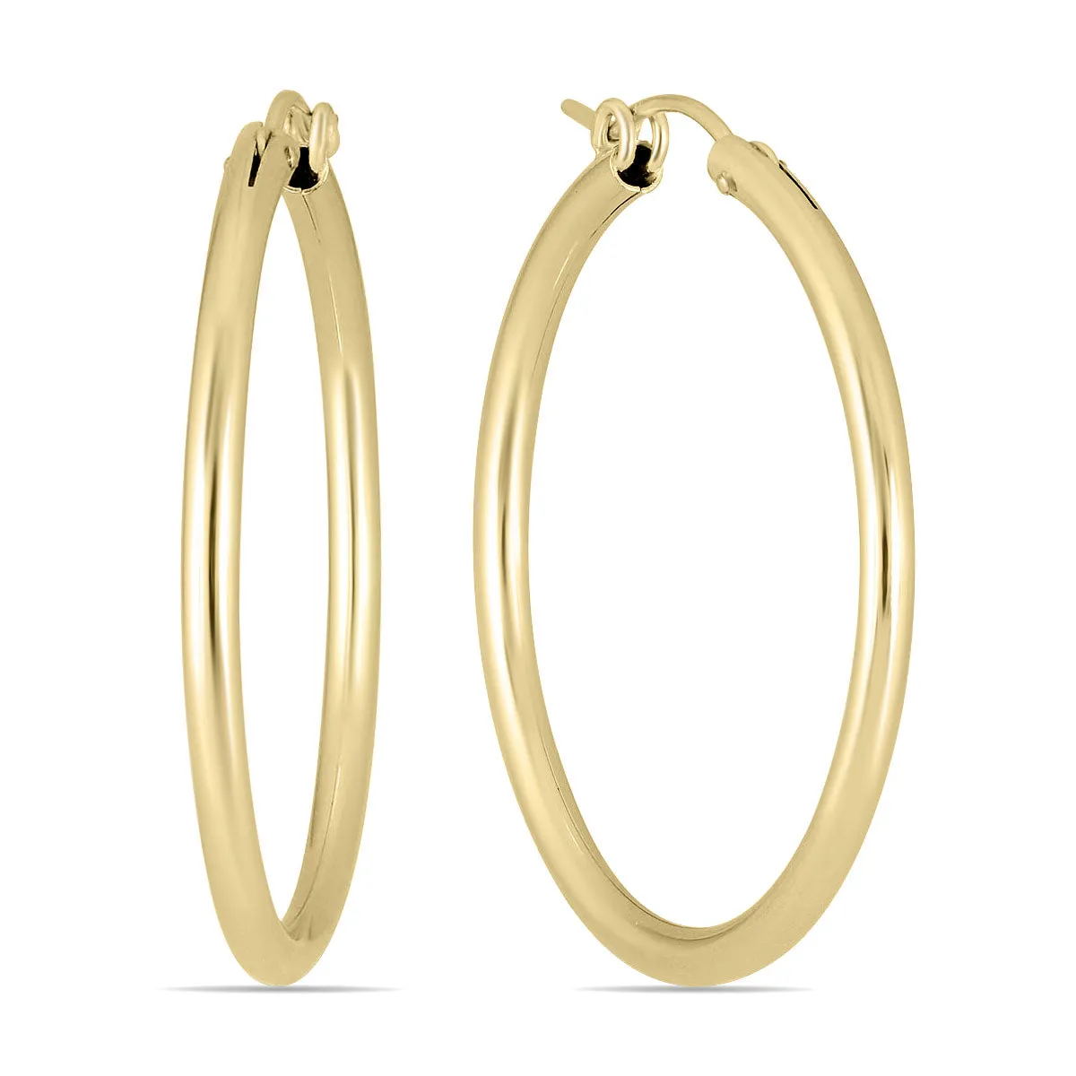 14K Yellow Gold Filled Hoop Earrings (34mm)