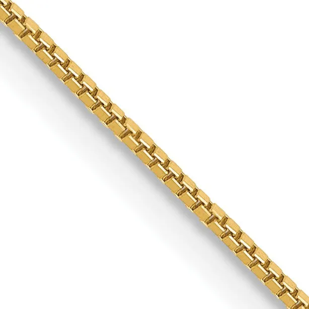 14KT Yellow Gold 24-inch 0.7MM Lobster Clasp Box Chain