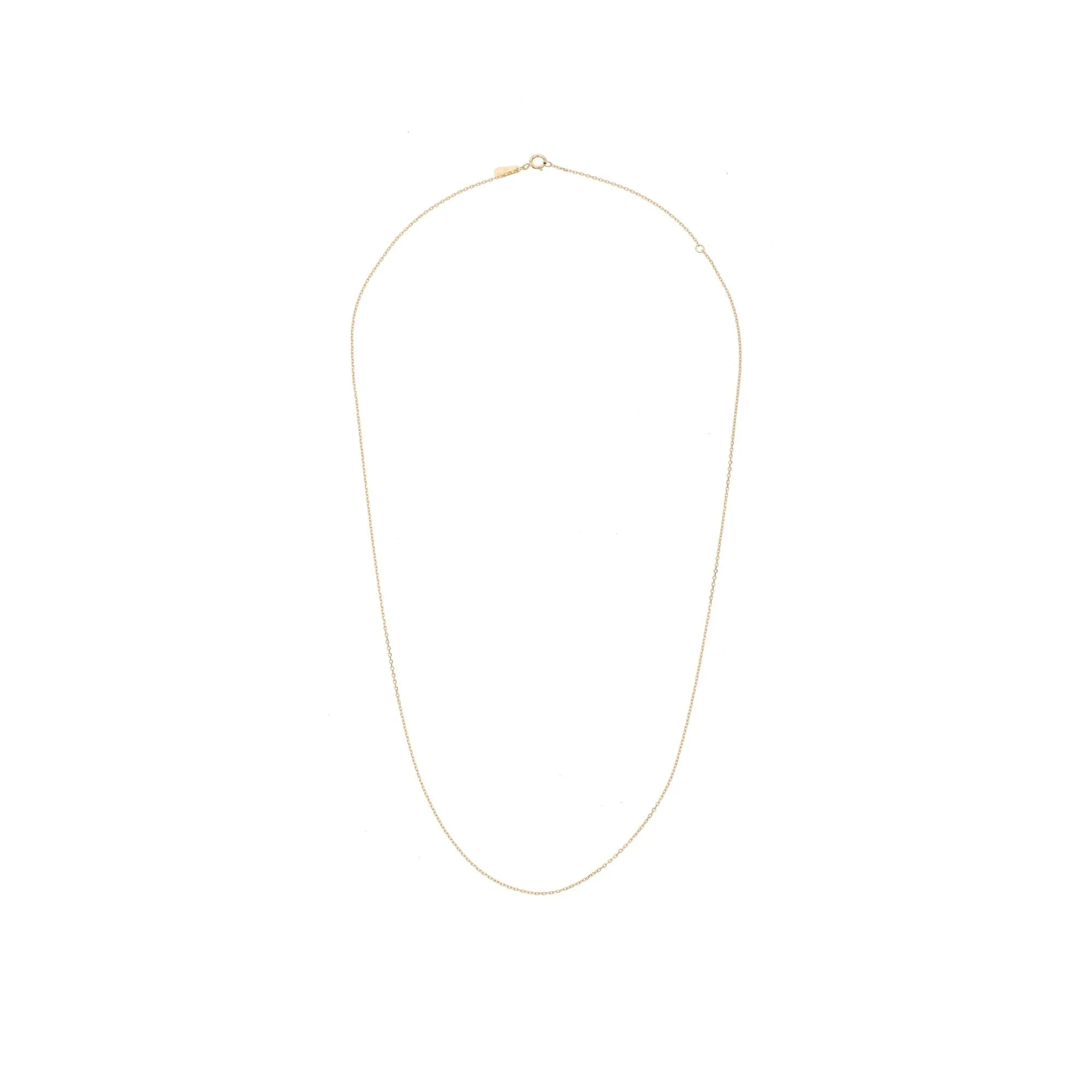 16" 1mm Diamond Cut Finished Chain in 14K Yellow Gold by Adina Reyter