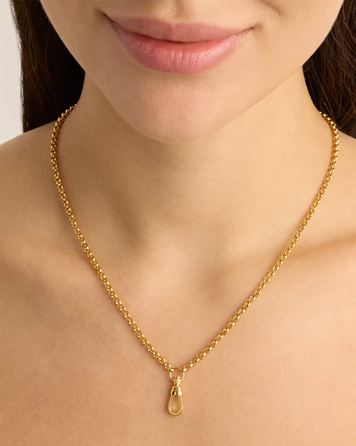 18k Gold Vermeil Your Story Albert Clasp Necklace