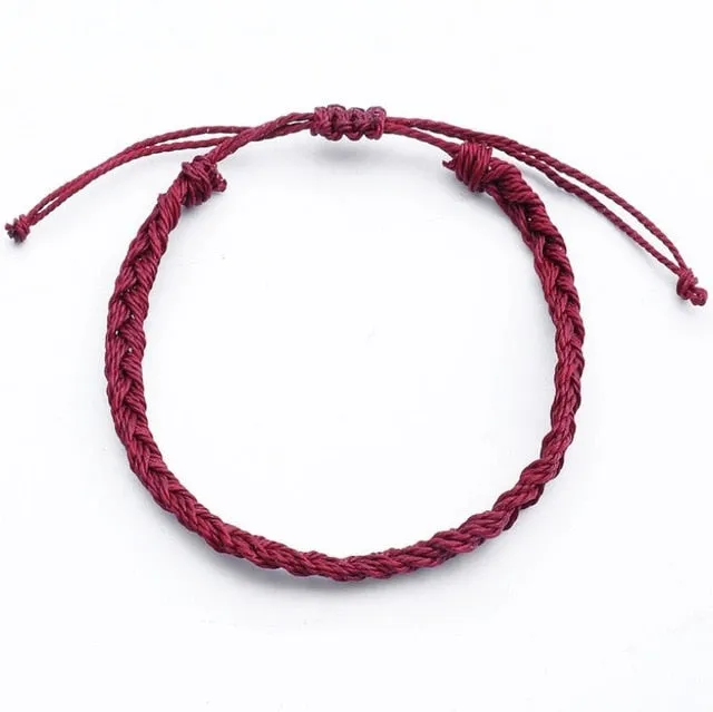 1pc Handmade Wax String bracelet