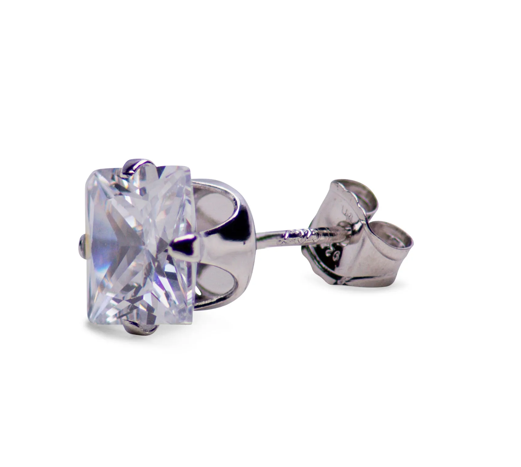 2.48 TCW Princess Cubic Zirconia Earrings