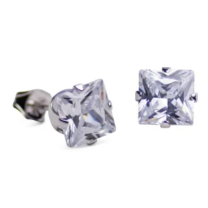 2.48 TCW Princess Cubic Zirconia Earrings