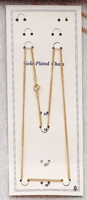 24" Gold Plated Chain