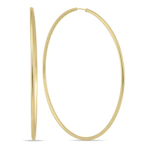 70Mm Endless Hoop Earrings 14K Yellow Gold