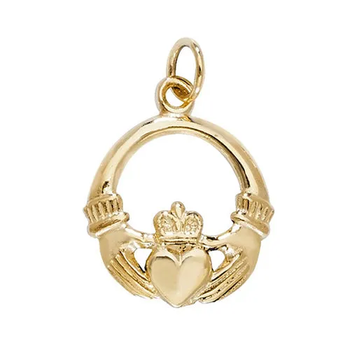 9CT GOLD  CLADDAGH PENDANT