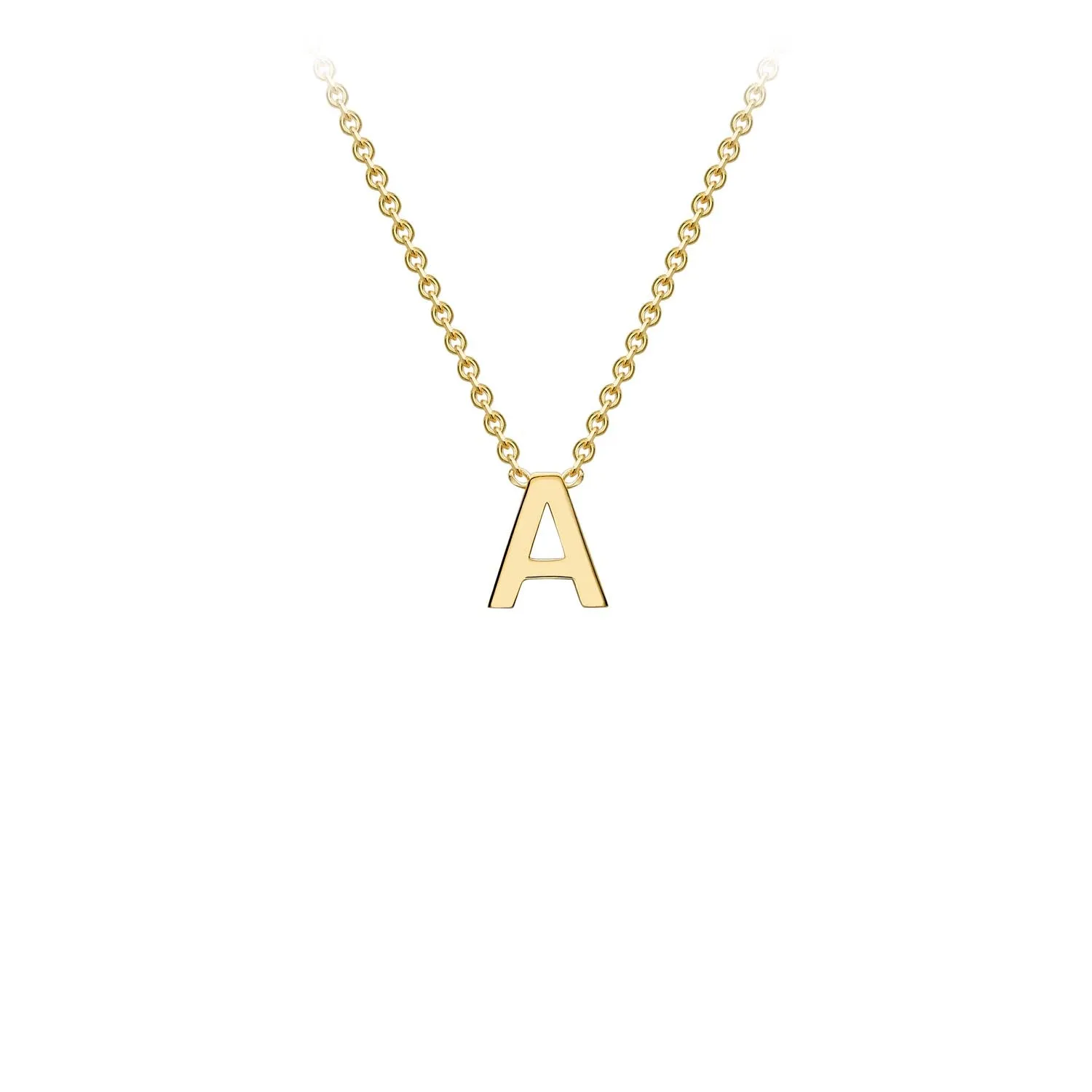 9K Gold 'A' Initial Necklace - 1.19.0150