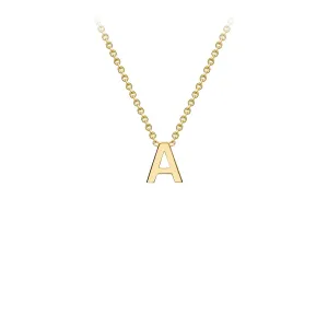 9K Gold 'A' Initial Necklace - 1.19.0150