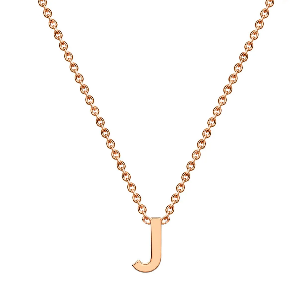 9K Gold 'J' Initial Necklace - 1.19.0519