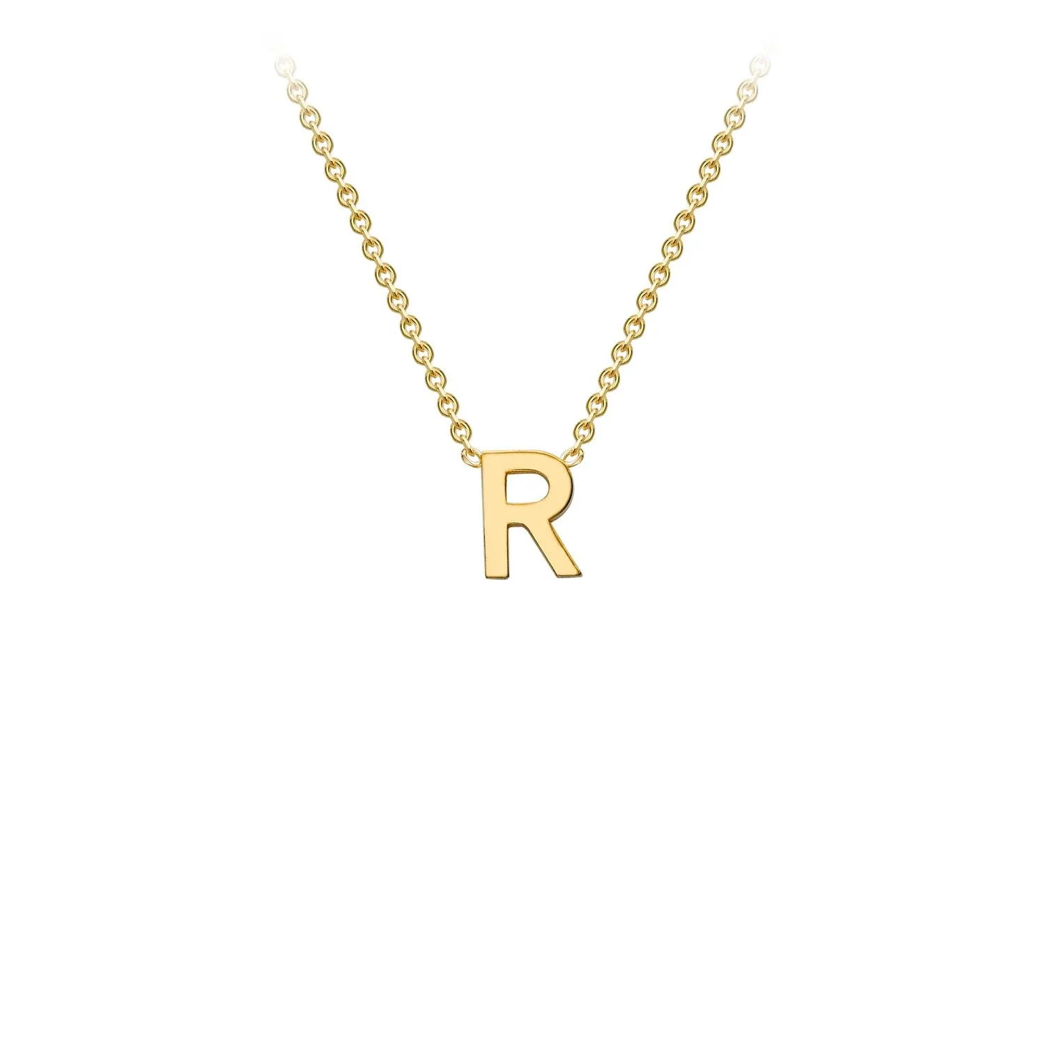 9K Gold 'R' Initial Necklace - 1.19.0167