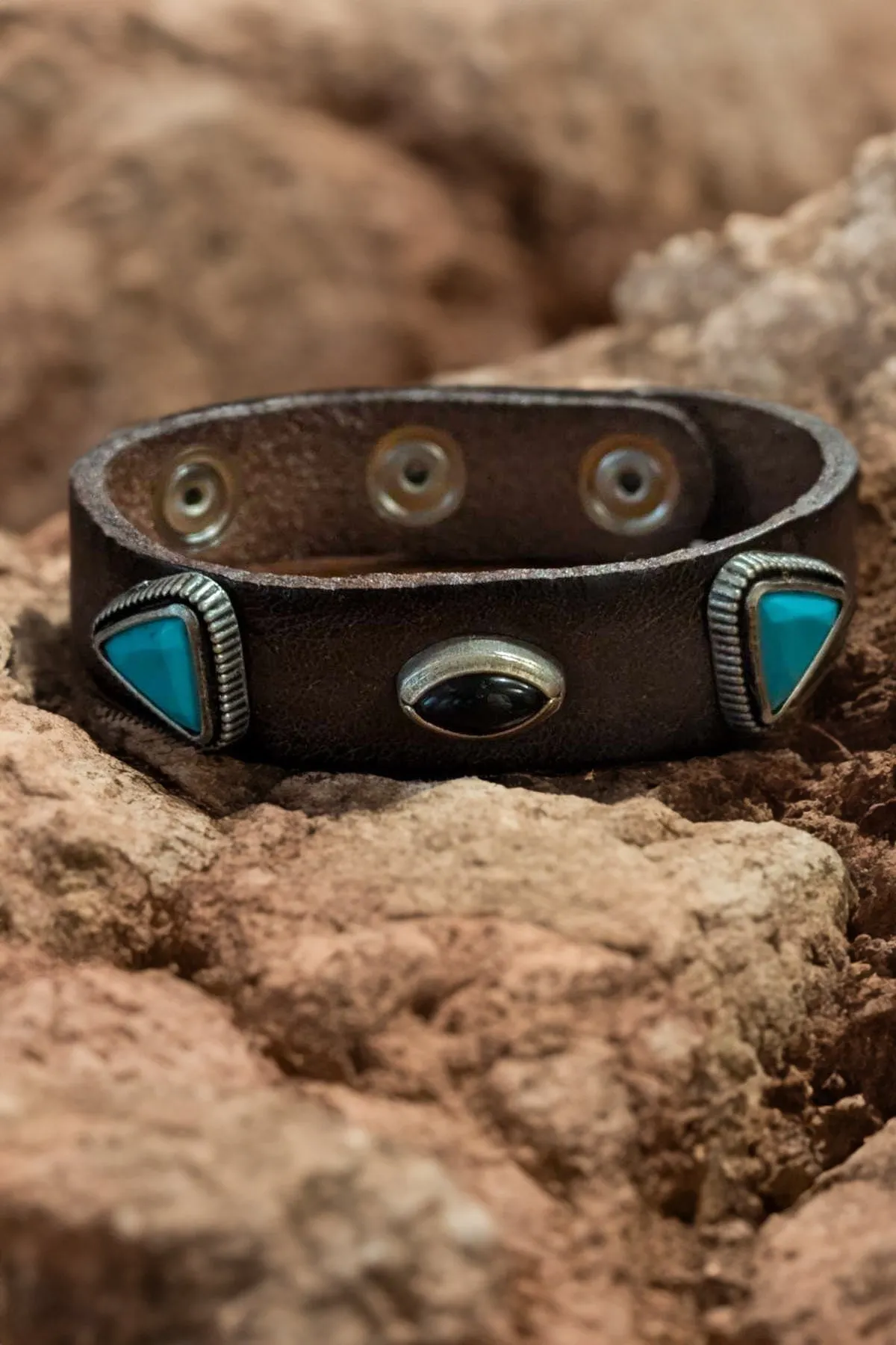 Alberto Luti - Western Bracelet in dark brown Leather