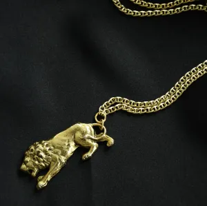 ALEXA LION DROP NECKLACE