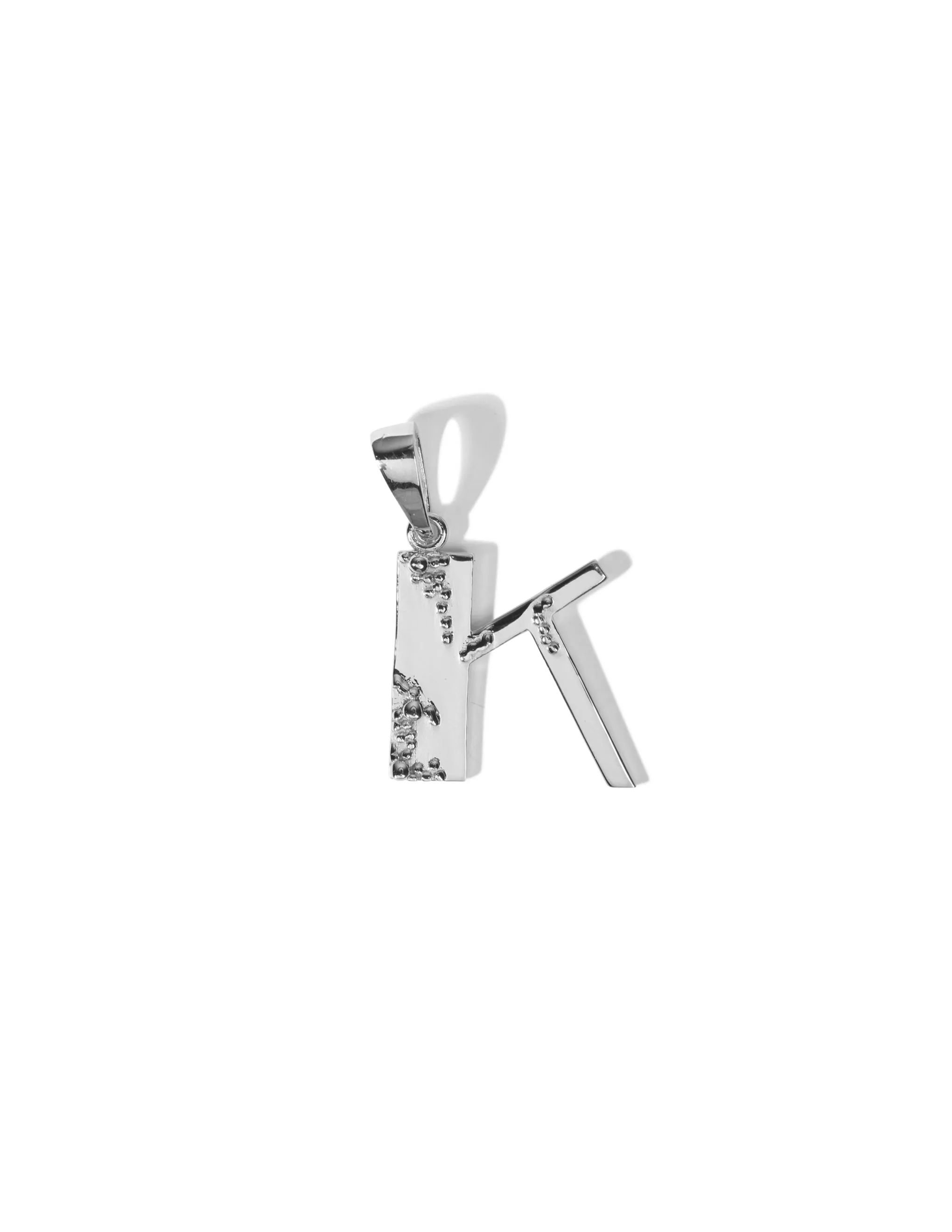 Alphabet Pendant A-Z <br> Silver