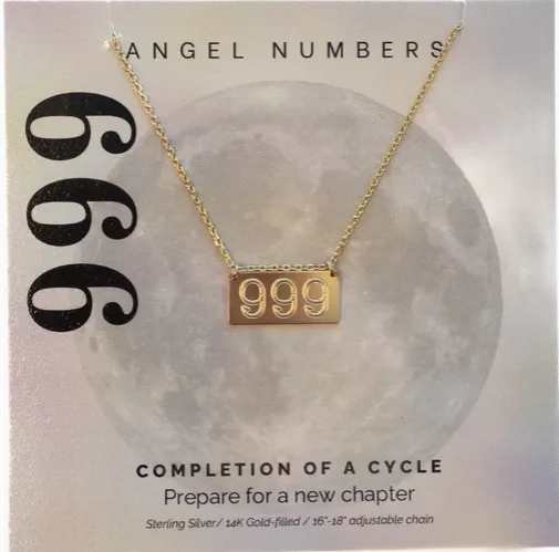 Angel Number Necklaces-Gold