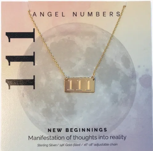 Angel Number Necklaces-Gold