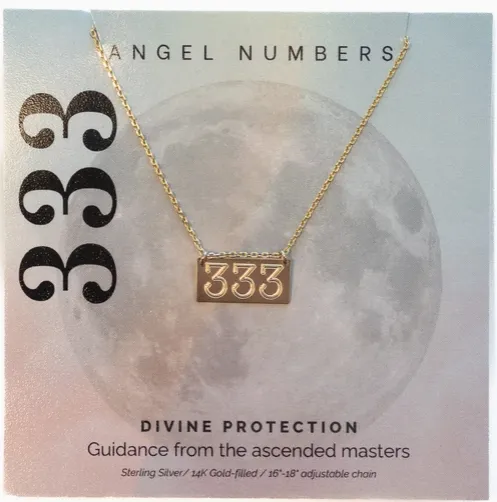 Angel Number Necklaces-Gold