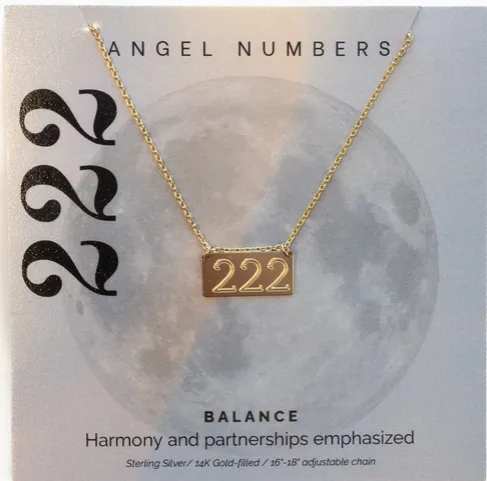 Angel Number Necklaces-Gold