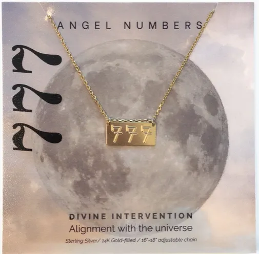 Angel Number Necklaces-Gold