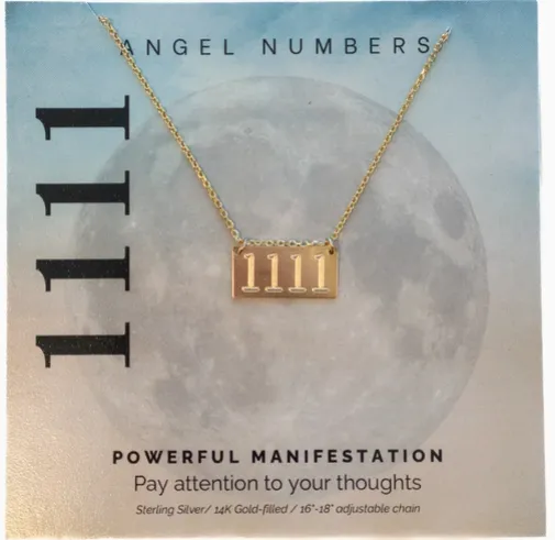 Angel Number Necklaces-Gold