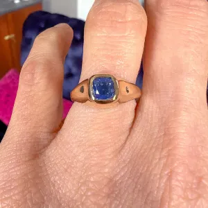 Antique Sapphire Stirrup Ring