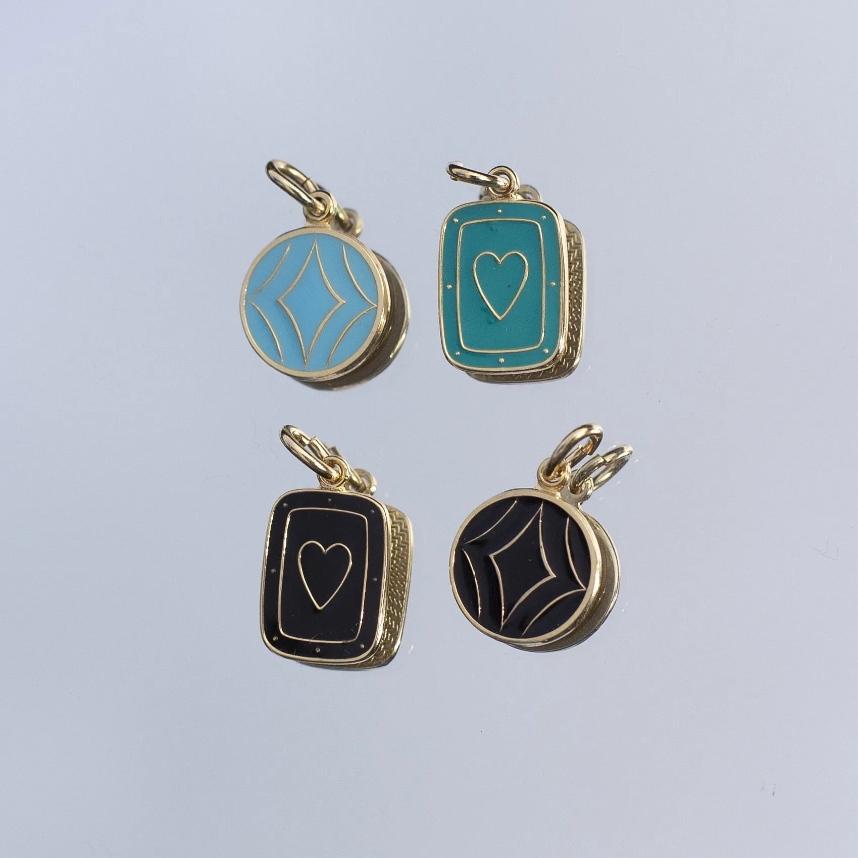 ARIELLA ENAMEL CHARM NECKLACES