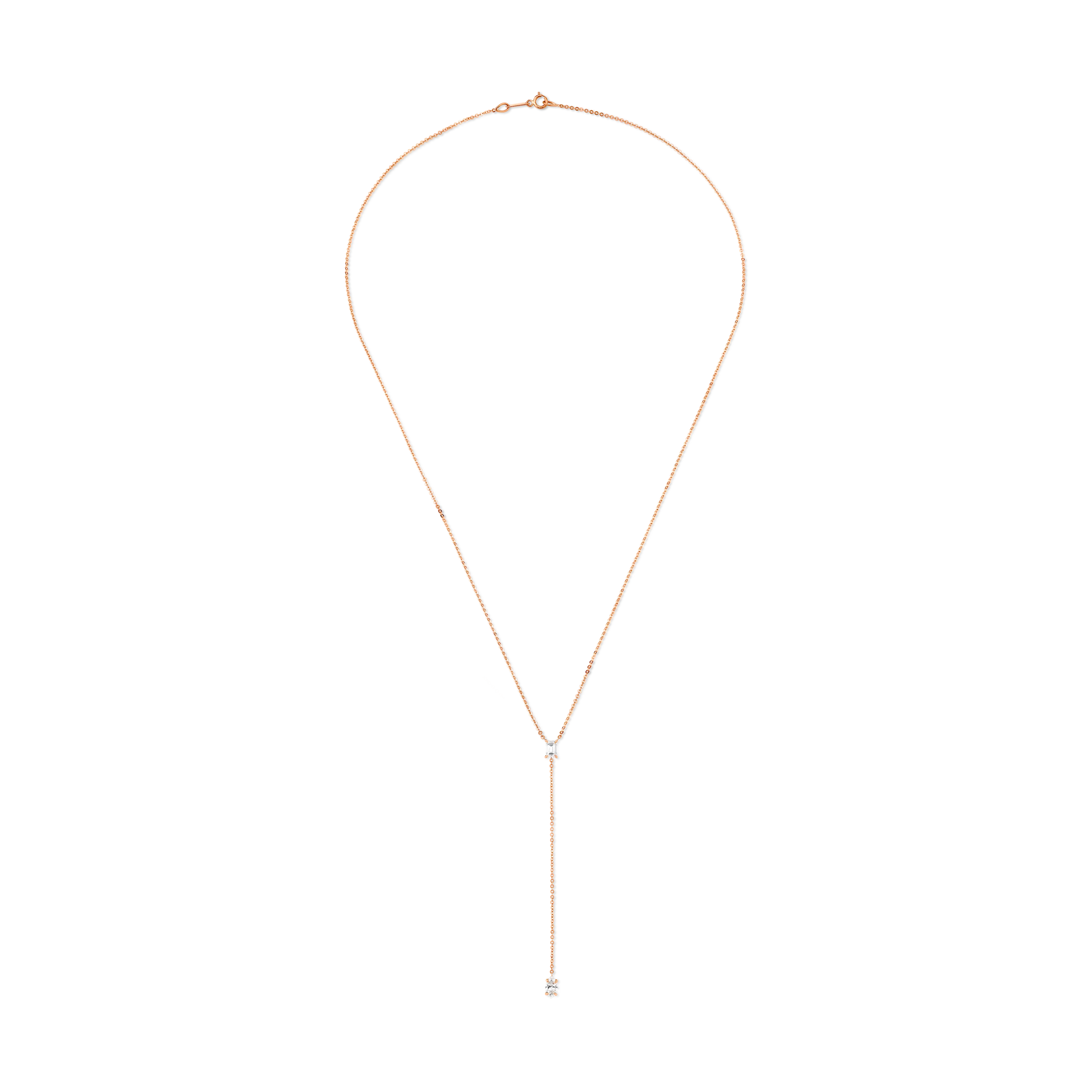 BAGUETTE AND MARQUISE DIAMOND LARIAT