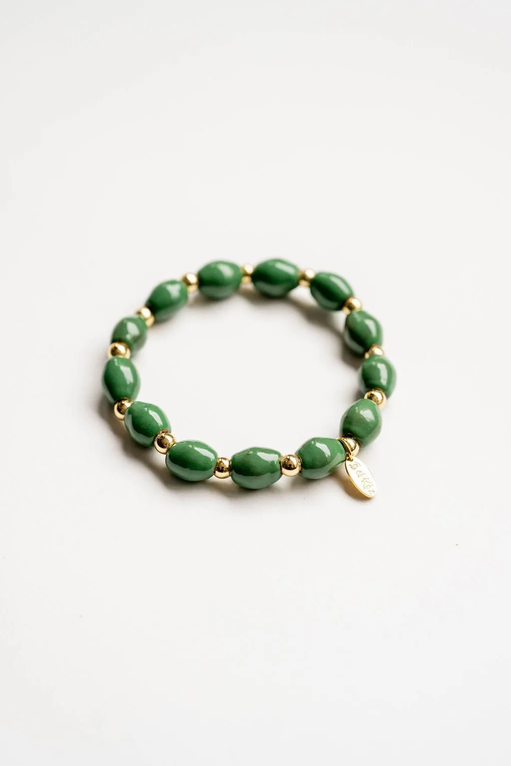 Bel Koz Oval Clay Bead Bracelet