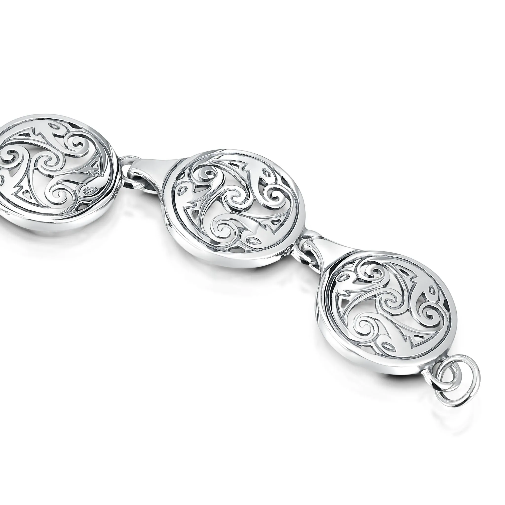 Birsay Disc 6-link Bracelet in Sterling Silver