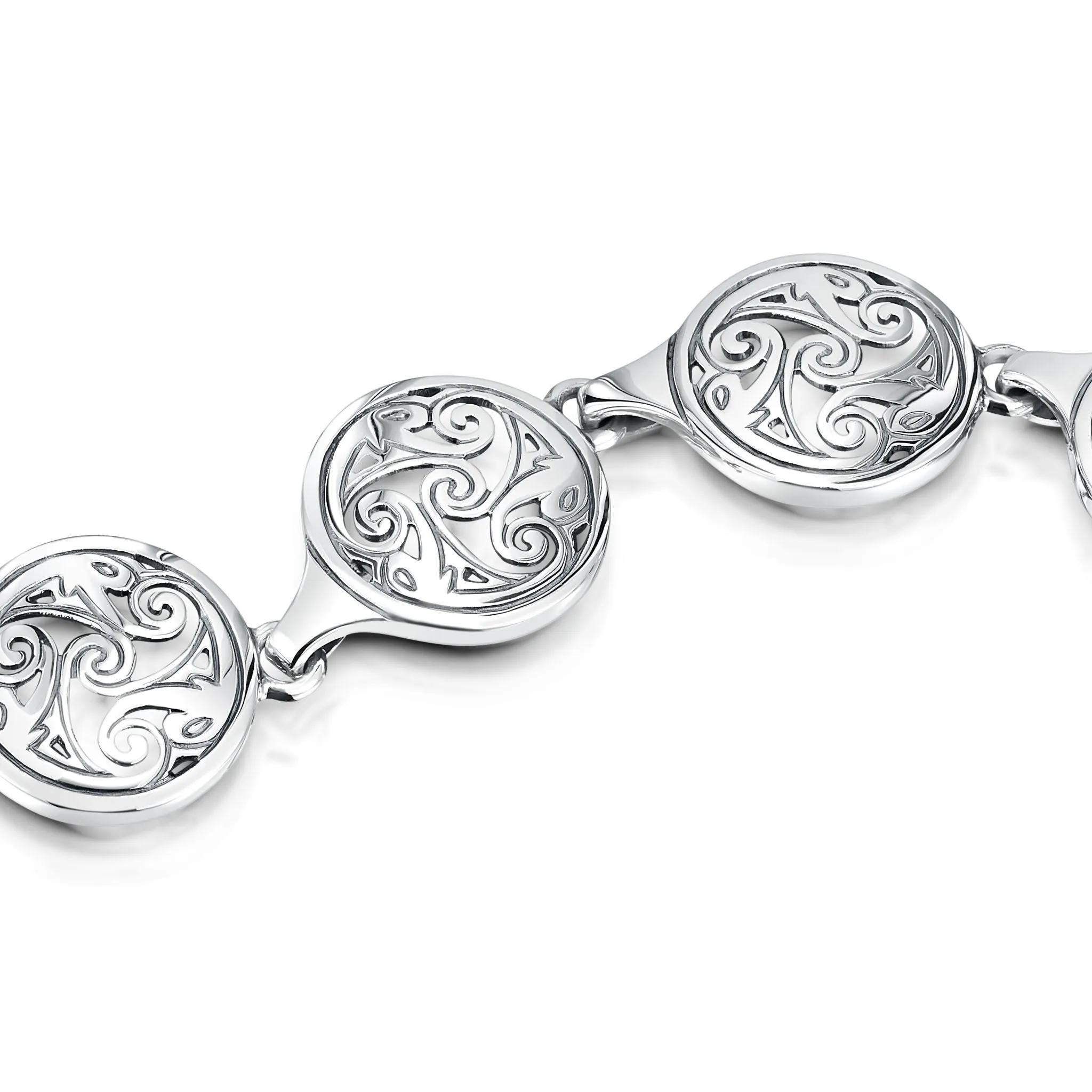 Birsay Disc 6-link Bracelet in Sterling Silver