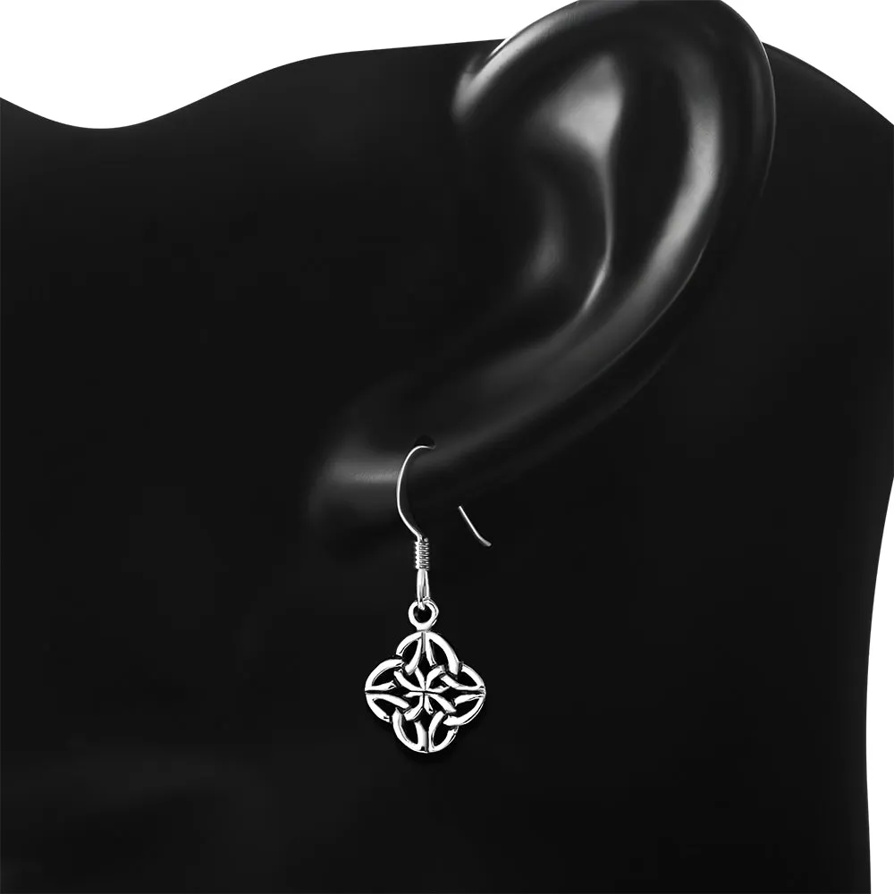 Celtic Plain Sterling Silver Earrings