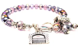 Cemetery Gate Splash Of Color Crystal Bracelet