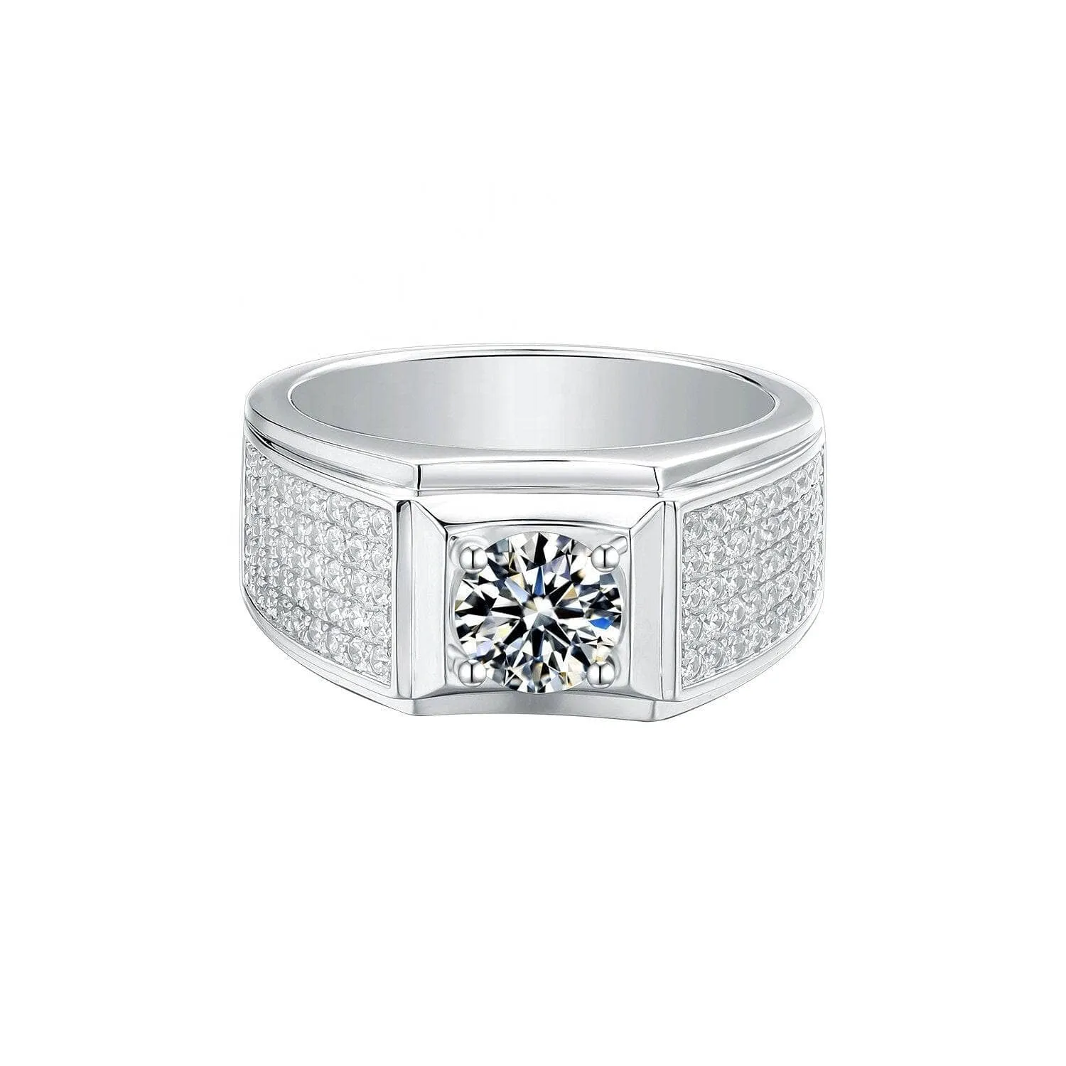 Classic 1.0Ct Diamond Men's Wedding Ring