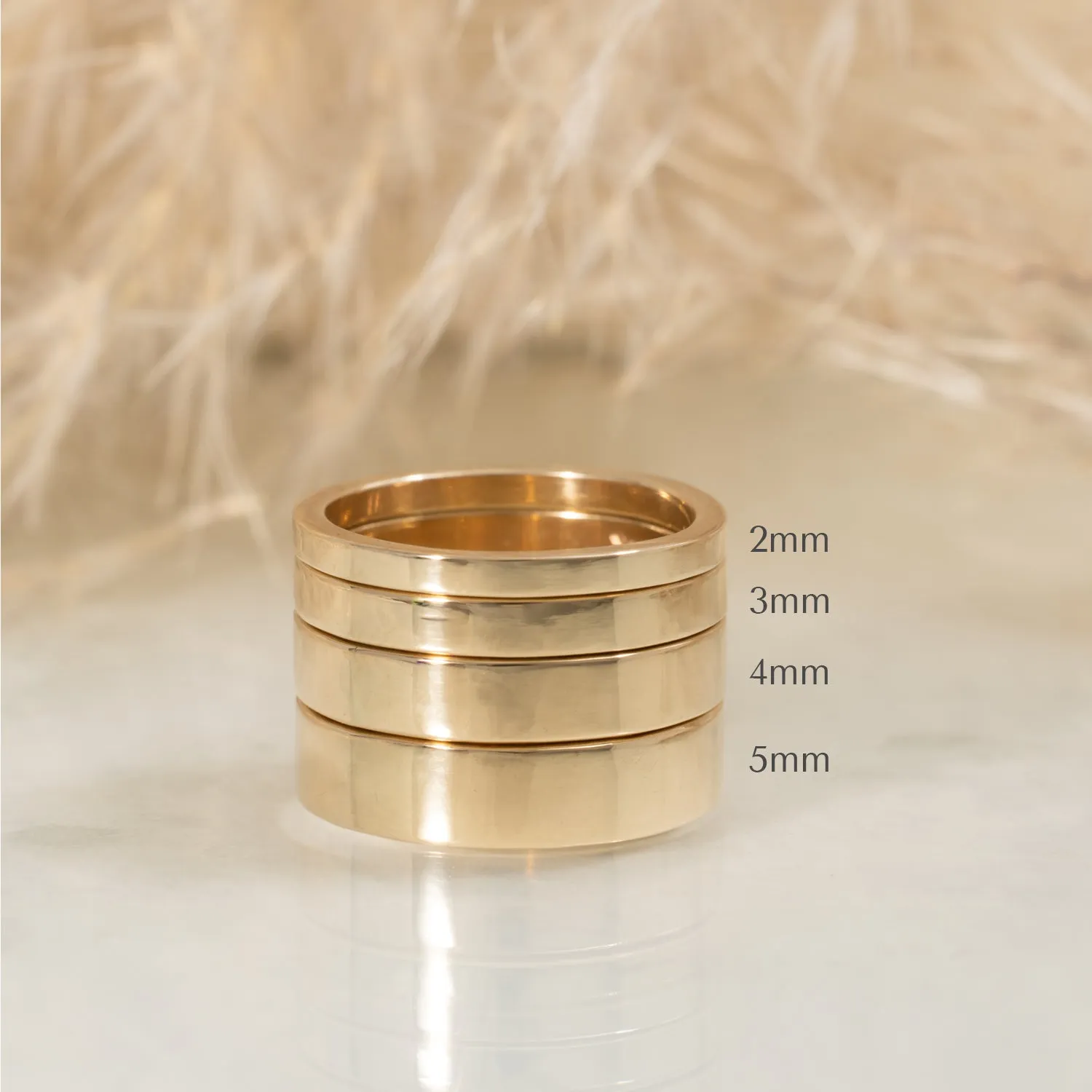 Classic 2mm gold wedding band