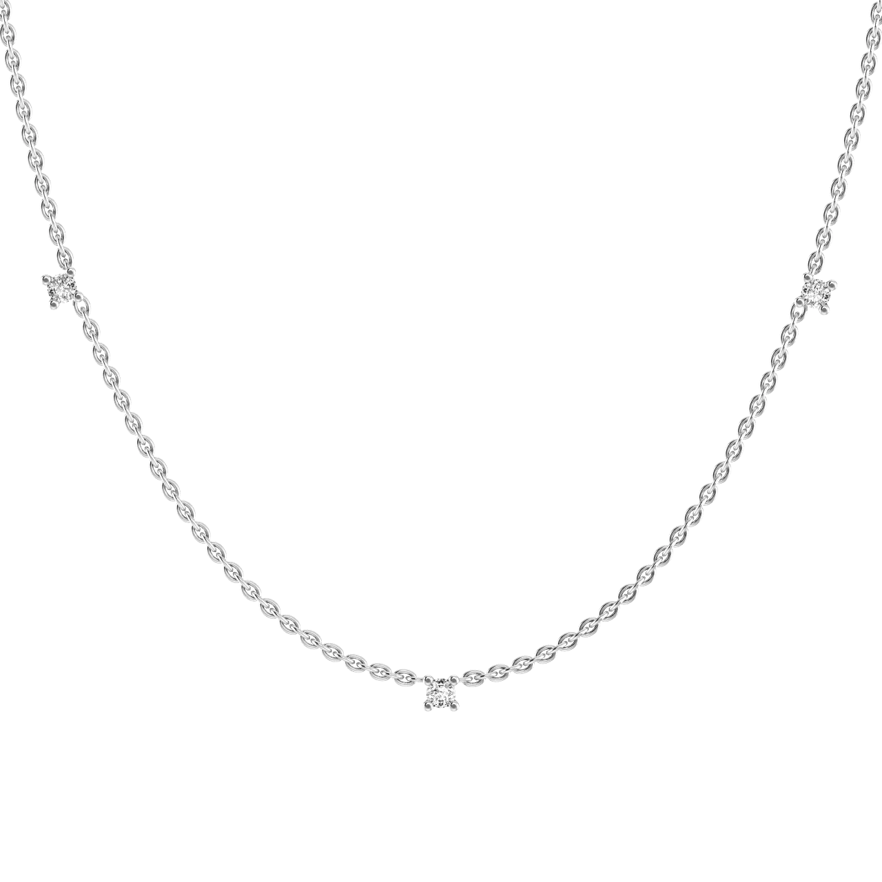 Collar triplet necklace