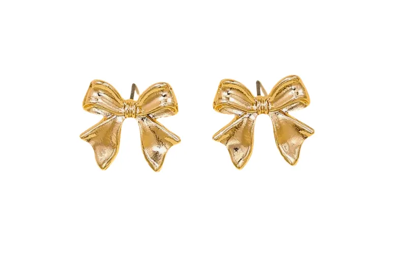 Dani - Bow Earrings (Gold)