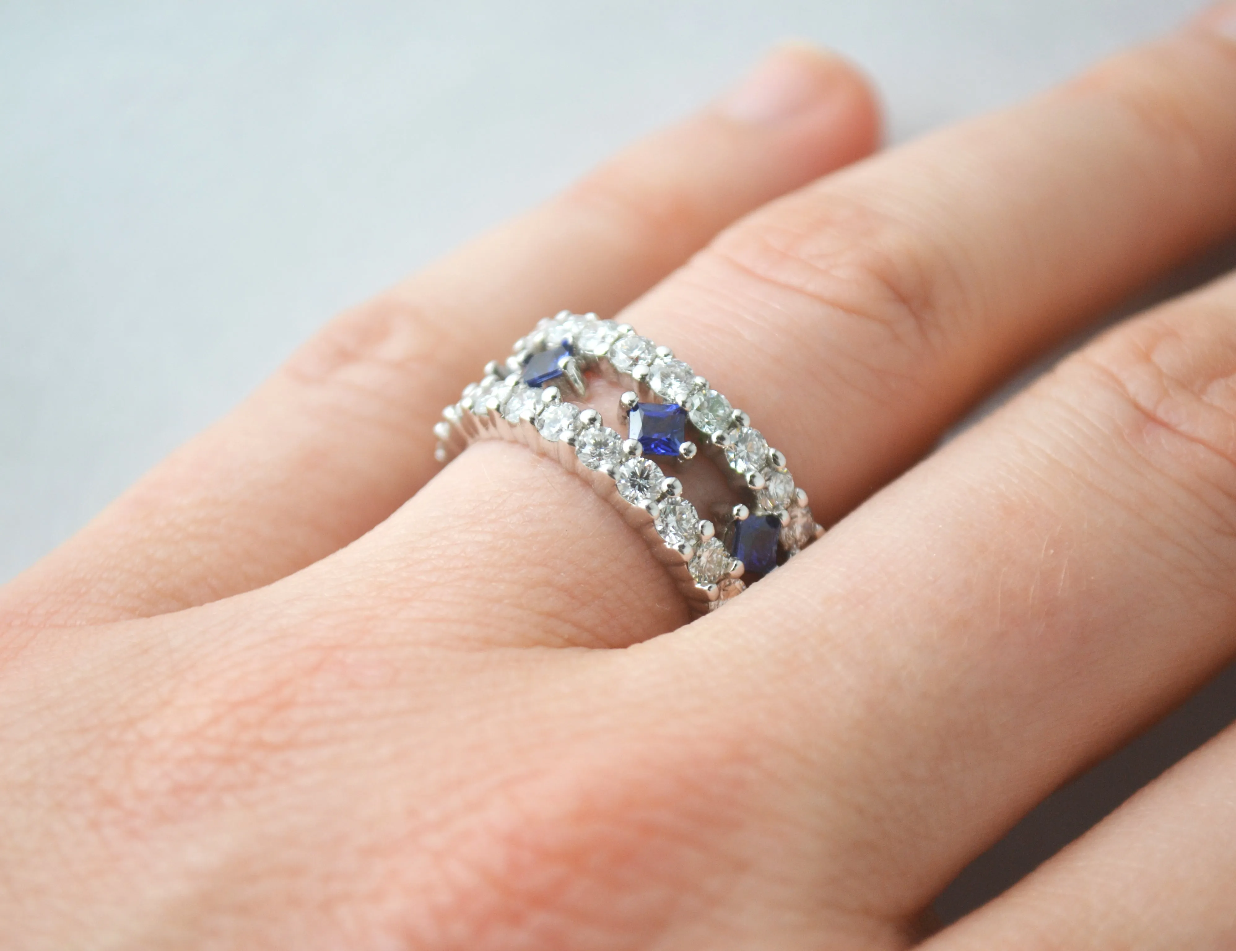 Diamond and Sapphire Band