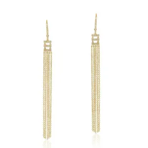 Diamond Fringe Earrings