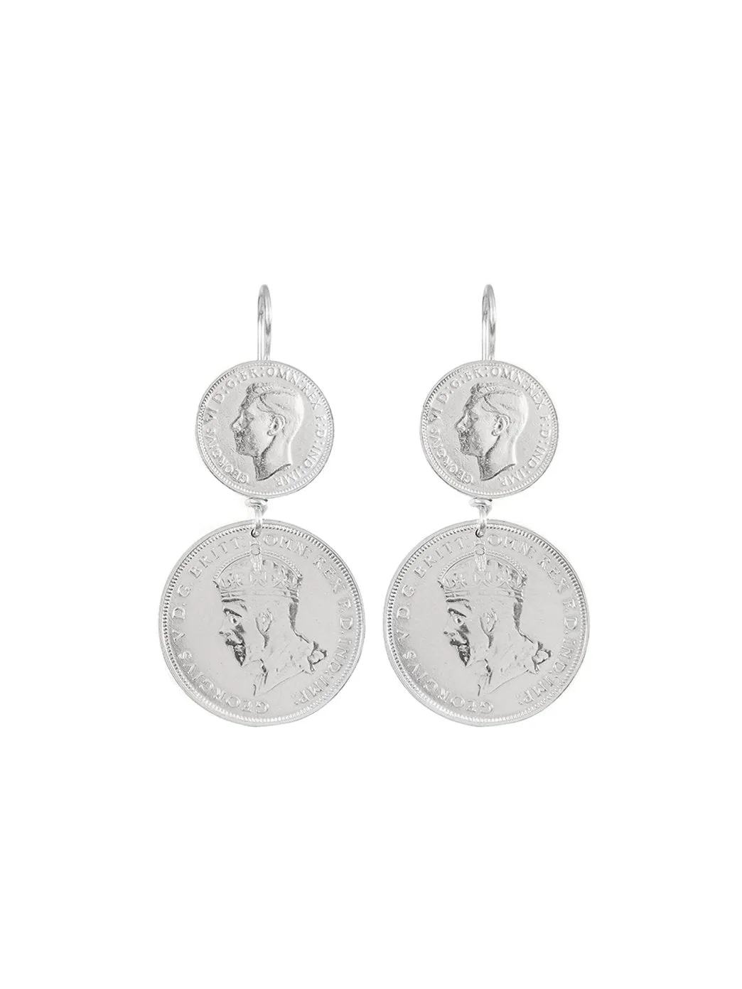 Double Coin Earrings