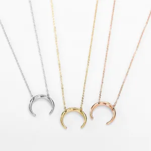 DREAMS CRESCENT MOON LAYERED NECKLACE SET