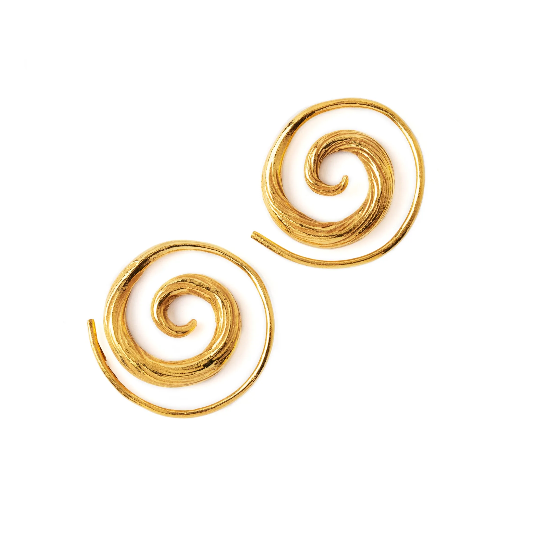 El Nino Gold Spiral Earrings