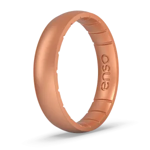 Elements Classic Thin Silicone Ring - Copper