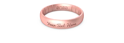 Elements Classic Thin Silicone Ring - Rose Gold