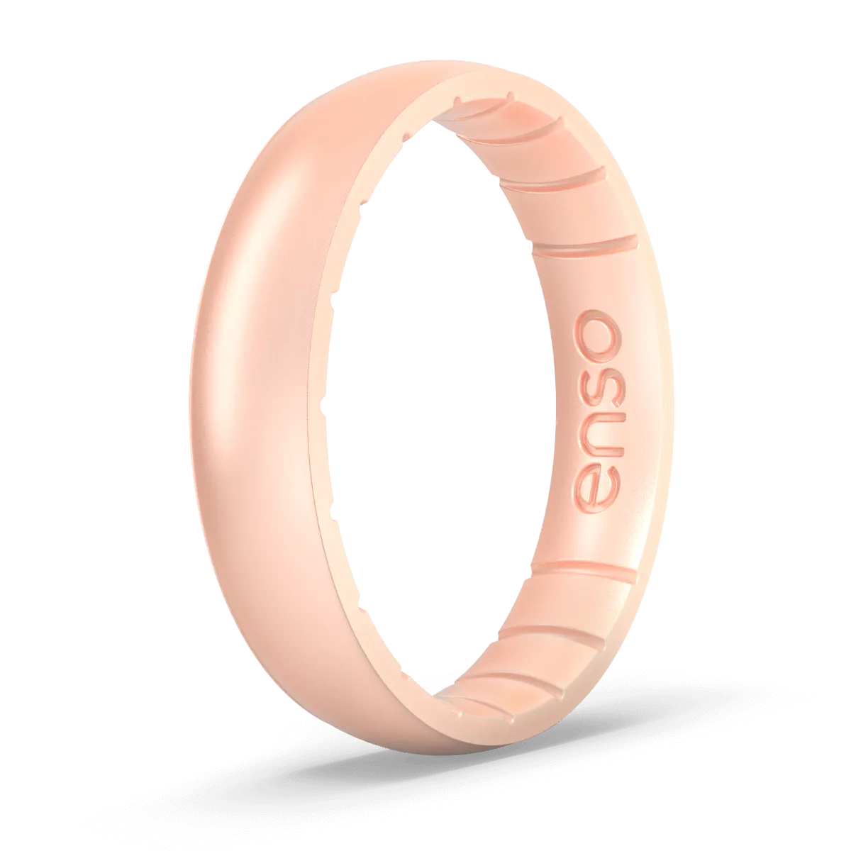 Elements Classic Thin Silicone Ring - Rose Gold