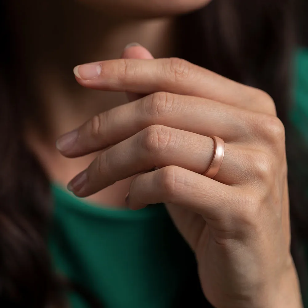 Elements Classic Thin Silicone Ring - Rose Gold