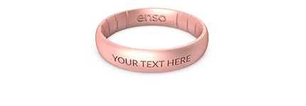 Elements Classic Thin Silicone Ring - Rose Gold