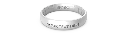 Elements Classic Thin Silicone Ring - Silver